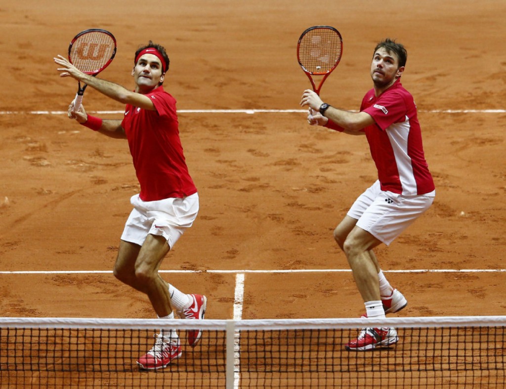 France v Switzerland - Davis Cup World Group Final: Day Two